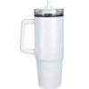 USA PRINTED 40 oz Double Wall Travel Tumbler Mug w/Clear Lid