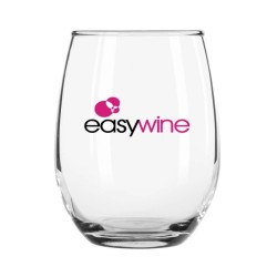 USA Printed 9 oz Stemless Wine Glass