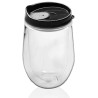 USA Printed 15 oz Acrylic Stemless Wine Glass with Lid