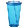 USA PRINTED 16 oz Double Wall Acrylic Tumblers w/Lid and Straw