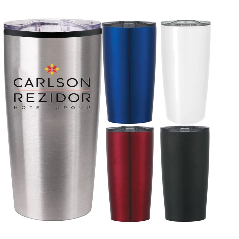 USA Printed 20 oz Double Wall Travel Mugs