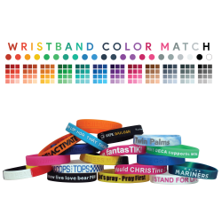 Custom Imprinted Silicone Message Bands